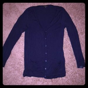 Navy/purple button up cardigan